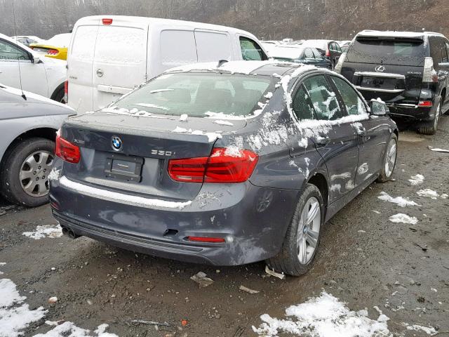 WBA8D9G50HNU58744 - 2017 BMW 330 XI GRAY photo 4