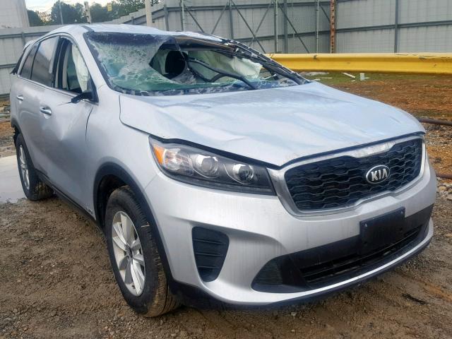 5XYPGDA50KG448232 - 2019 KIA SORENTO LX SILVER photo 1