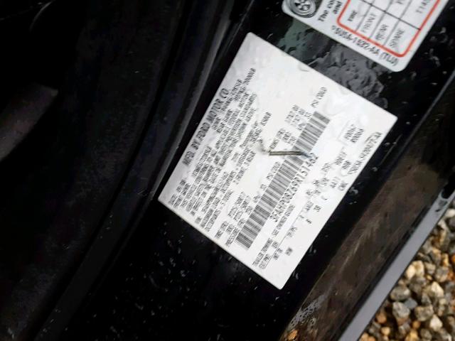 3FAHP08Z69R151462 - 2009 FORD FUSION SEL BLACK photo 10