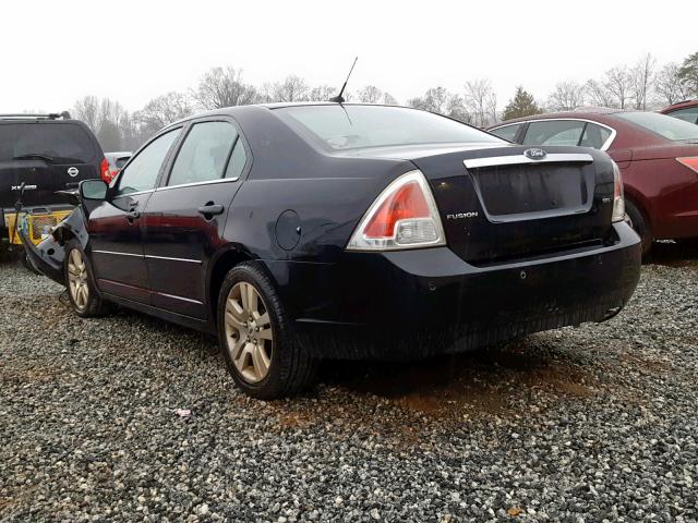 3FAHP08Z69R151462 - 2009 FORD FUSION SEL BLACK photo 3