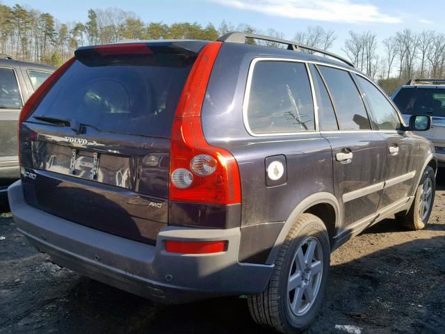 YV4CZ592761301417 - 2006 VOLVO XC90 BLUE photo 4