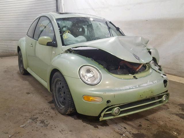 3VWCP21C01M443404 - 2001 VOLKSWAGEN NEW BEETLE GREEN photo 1