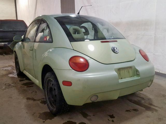 3VWCP21C01M443404 - 2001 VOLKSWAGEN NEW BEETLE GREEN photo 3