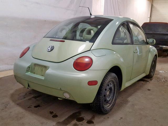 3VWCP21C01M443404 - 2001 VOLKSWAGEN NEW BEETLE GREEN photo 4