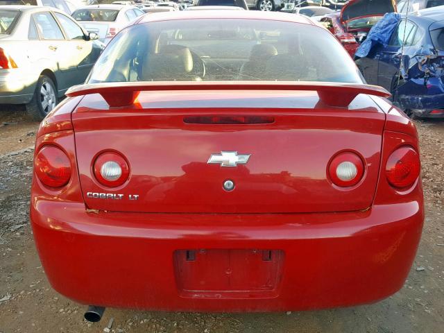 1G1AL15F077126769 - 2007 CHEVROLET COBALT LT RED photo 9