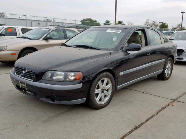 YV1RS61R822142227 - 2002 VOLVO S60 BLACK photo 2