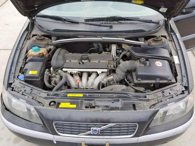 YV1RS61R822142227 - 2002 VOLVO S60 BLACK photo 7