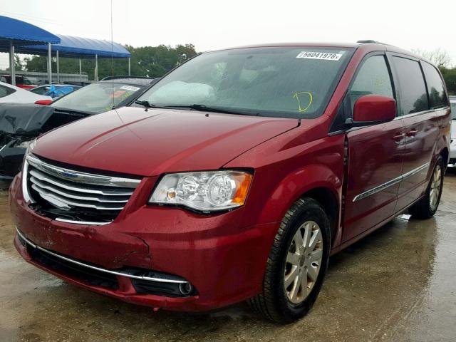 2C4RC1BG1ER251735 - 2014 CHRYSLER TOWN & COU BURGUNDY photo 2