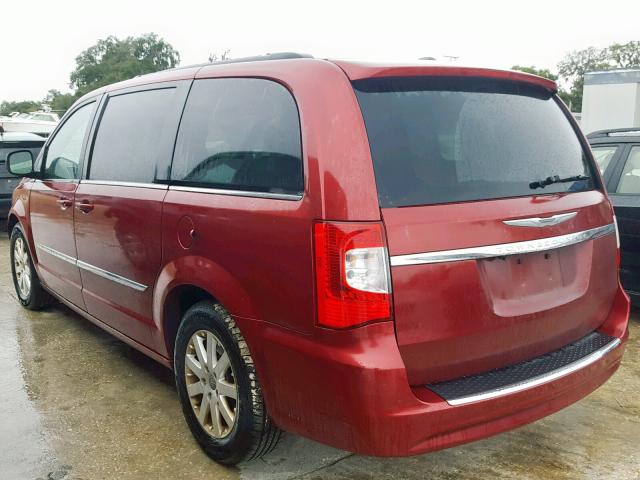 2C4RC1BG1ER251735 - 2014 CHRYSLER TOWN & COU BURGUNDY photo 3