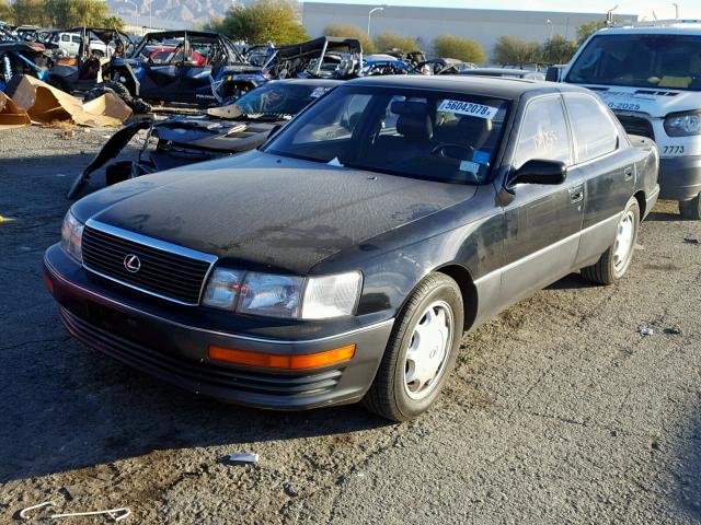 JT8UF11E6P0151305 - 1993 LEXUS LS 400 BLACK photo 2