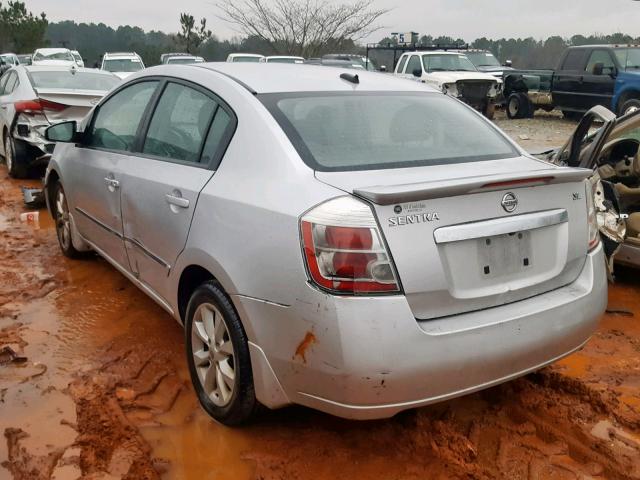 3N1AB6AP1CL759084 - 2012 NISSAN SENTRA 2.0 SILVER photo 3