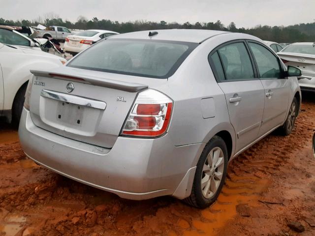 3N1AB6AP1CL759084 - 2012 NISSAN SENTRA 2.0 SILVER photo 4