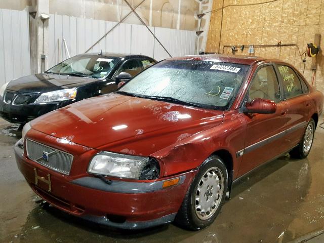 YV1TS94DXY1121773 - 2000 VOLVO S80 RED photo 2