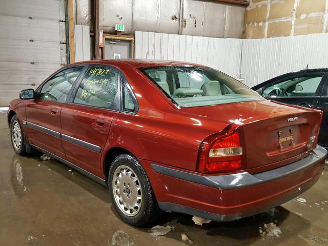 YV1TS94DXY1121773 - 2000 VOLVO S80 RED photo 3