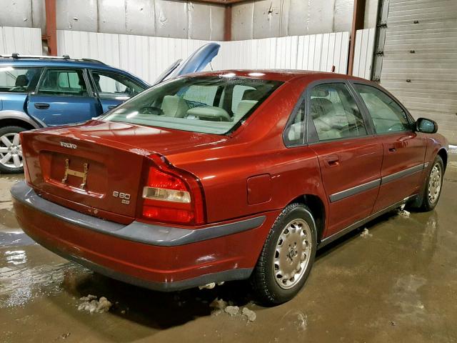 YV1TS94DXY1121773 - 2000 VOLVO S80 RED photo 4