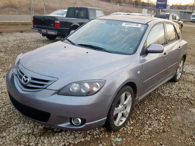 JM1BK143341130299 - 2004 MAZDA 3 HATCHBAC SILVER photo 2