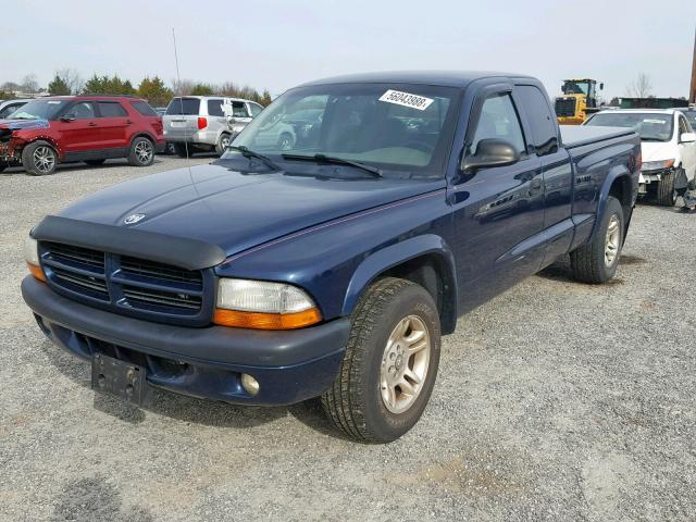 1D7HL32N13S366956 - 2003 DODGE DAKOTA SPO BLUE photo 2