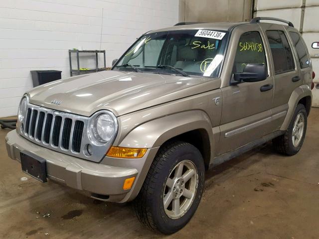 1J4GL58K85W712814 - 2005 JEEP LIBERTY LI GRAY photo 2