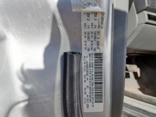 1J8HH48K87C587462 - 2007 JEEP COMMANDER SILVER photo 10