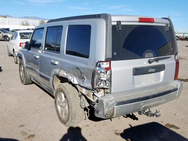 1J8HH48K87C587462 - 2007 JEEP COMMANDER SILVER photo 3