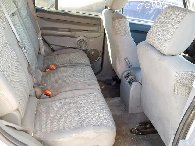 1J8HH48K87C587462 - 2007 JEEP COMMANDER SILVER photo 6