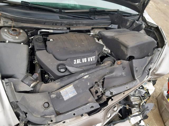 1G1ZE5E72A4112328 - 2010 CHEVROLET MALIBU LTZ GRAY photo 7