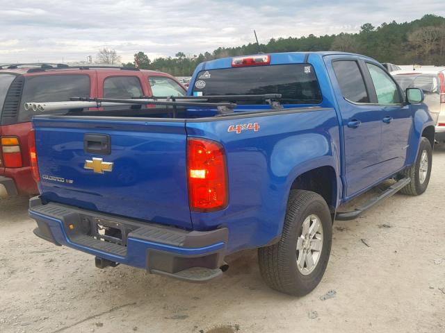 1GCGTBEN4J1129084 - 2018 CHEVROLET COLORADO BLUE photo 4