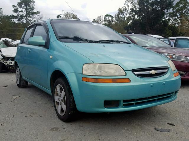 KL1TD62645B290073 - 2005 CHEVROLET AVEO BASE Dəniz mavisi foto 1