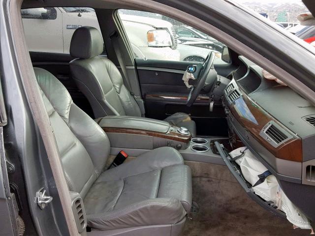 WBAGN63484DS49658 - 2004 BMW 745 LI GRAY photo 5