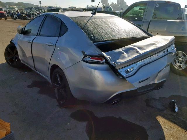 1C3CDFBA4DD336635 - 2013 DODGE DART SXT SILVER photo 3