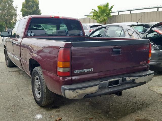 2GTEC19V731144087 - 2003 GMC NEW SIERRA BURGUNDY photo 3