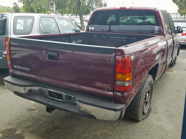 2GTEC19V731144087 - 2003 GMC NEW SIERRA BURGUNDY photo 4