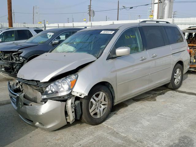 5FNRL38427B413153 - 2007 HONDA ODYSSEY EX SILVER photo 2