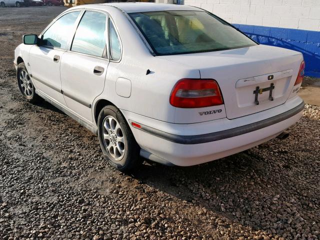 YV1VS2553YF559352 - 2000 VOLVO S40 WHITE photo 3