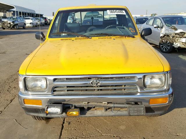 4TARN93P5SZ323296 - 1995 TOYOTA PICKUP 1/2 YELLOW photo 9