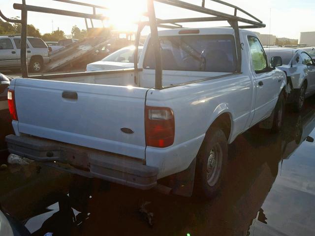 1FTYR10DX2PA69659 - 2002 FORD RANGER WHITE photo 4