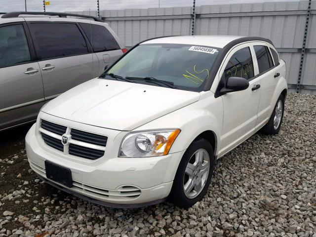 1B3HB28B88D722742 - 2008 DODGE CALIBER WHITE photo 2