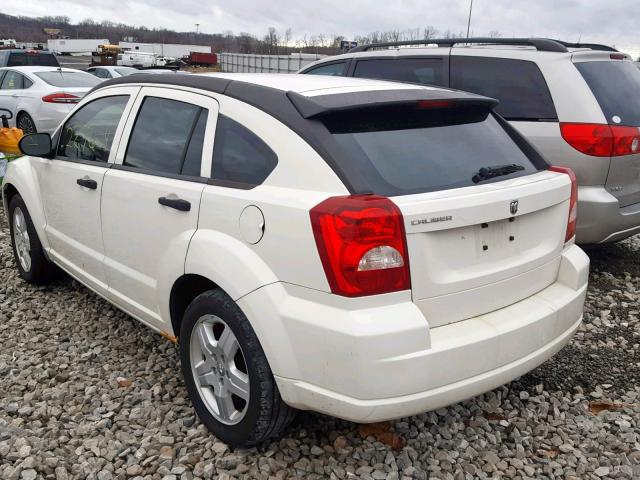 1B3HB28B88D722742 - 2008 DODGE CALIBER WHITE photo 3