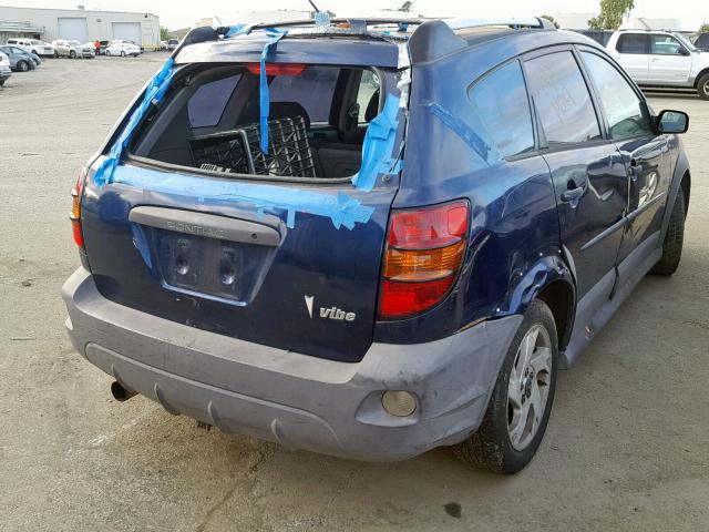 5Y2SL62894Z465433 - 2004 PONTIAC VIBE BLUE photo 4