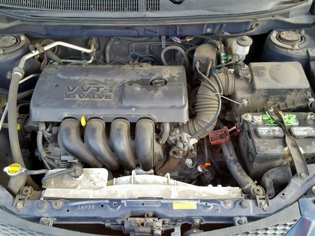 5Y2SL62894Z465433 - 2004 PONTIAC VIBE BLUE photo 7