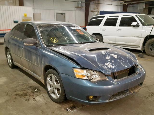 4S3BL676X56227911 - 2005 SUBARU LEGACY GT BLUE photo 1