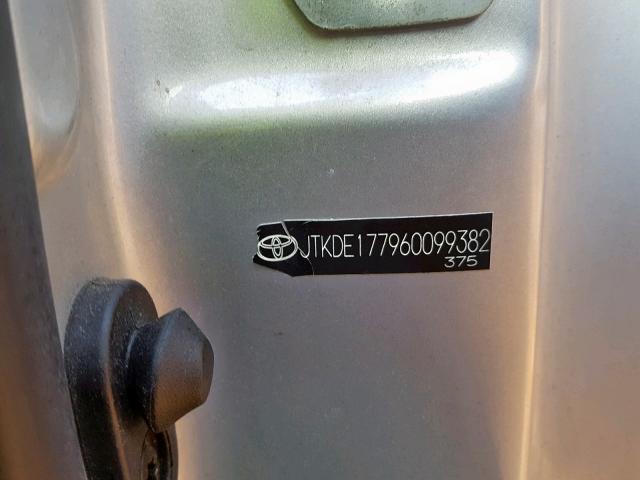 JTKDE177960099382 - 2006 TOYOTA SCION TC Gümüş foto 10