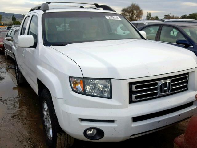 2HJYK16546H555314 - 2006 HONDA RIDGELINE WHITE photo 1