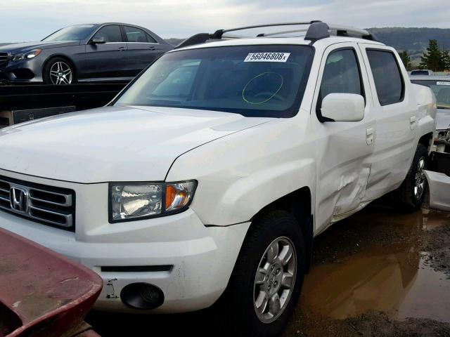 2HJYK16546H555314 - 2006 HONDA RIDGELINE WHITE photo 2