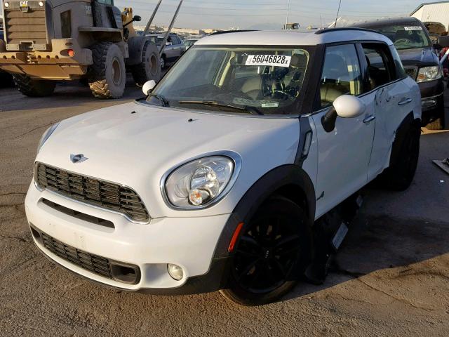 WMWZC5C51BWL54903 - 2011 MINI COOPER S C WHITE photo 2