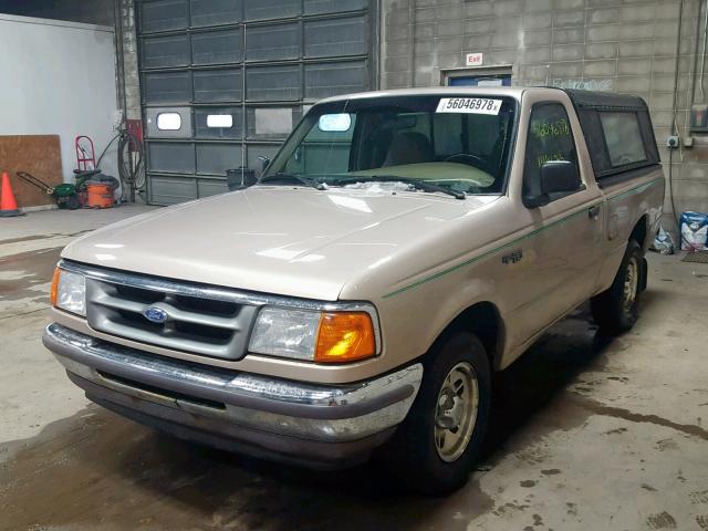 1FTCR10A2VPA92020 - 1997 FORD RANGER GOLD photo 2
