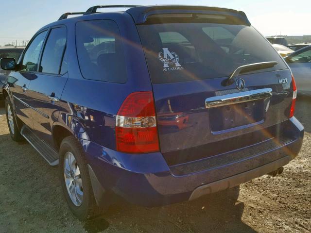 2HNYD18983H519307 - 2003 ACURA MDX TOURIN BLUE photo 3