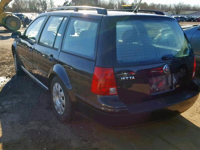 WVWRK61J23W092211 - 2003 VOLKSWAGEN JETTA GL BLACK photo 3