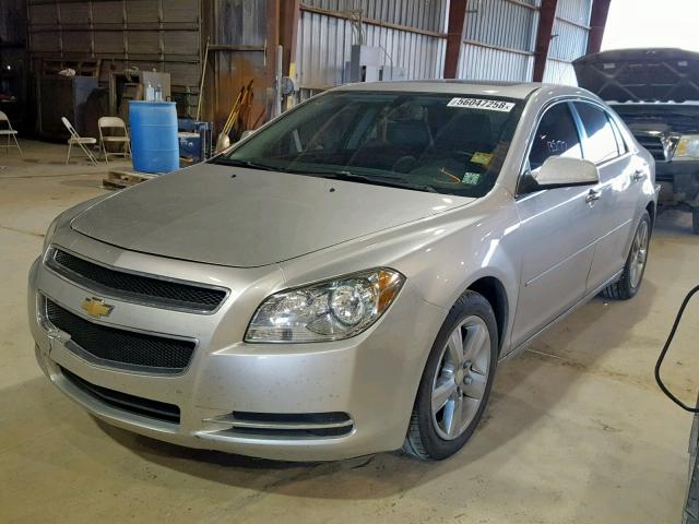 1G1ZD5EU7CF307356 - 2012 CHEVROLET MALIBU 2LT SILVER photo 2