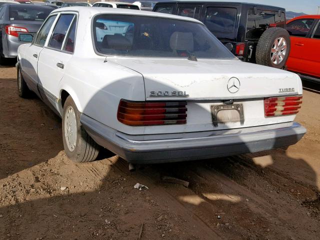 WDBCB25D8GA274273 - 1986 MERCEDES-BENZ 300 SDL WHITE photo 3